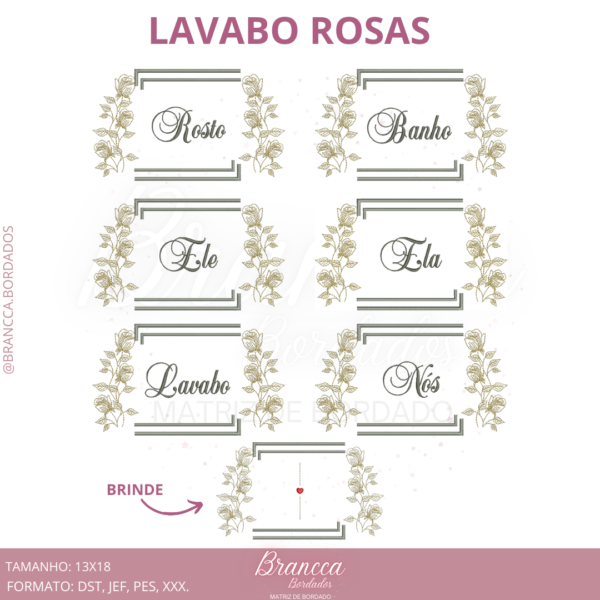 LAVABO ROSAS