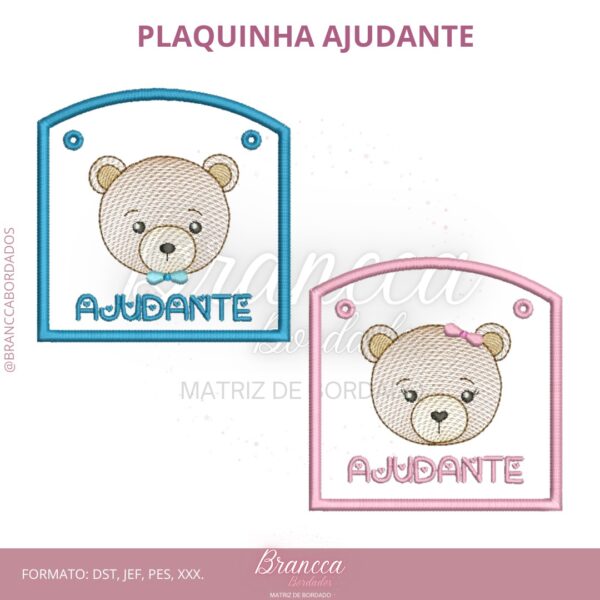 PLAQUINHA AJUDANTE