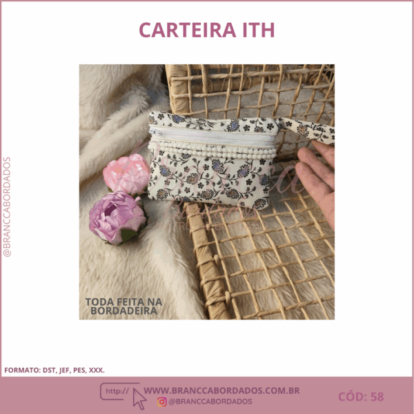 CARTEIRA TODA FEITA NA BORDADEIRA