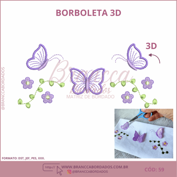 BORBOLETA 3D